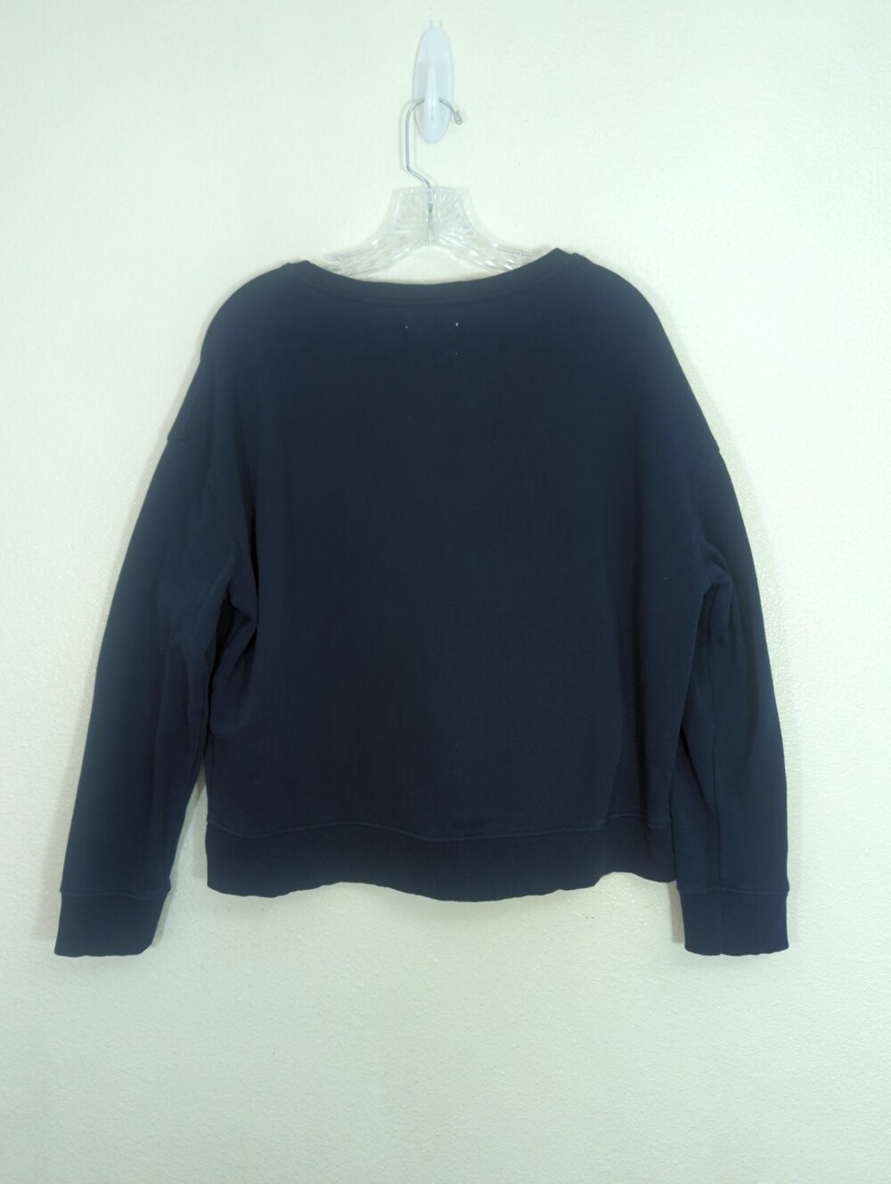 Pact Navy Sweatshirt with White Heart "Love" Graphic - Picture 4 of 5